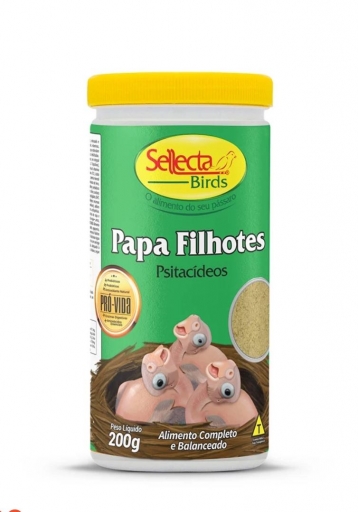 Papa Filhotes Psitacídeos Sellecta 200G