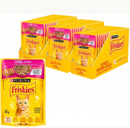 Sachê Friskies Gato Carne - 85G
