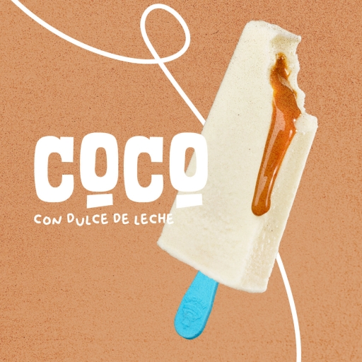 Paleta de Coco Com Recheio de Doce de Leite
