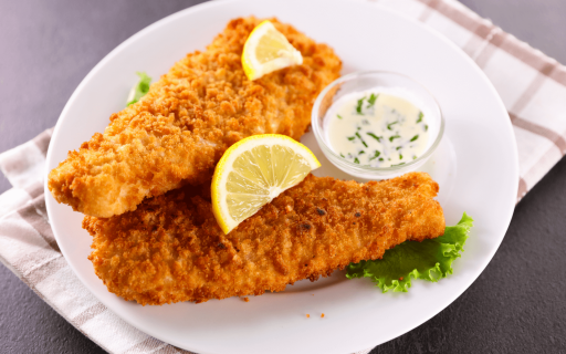 Filé de Peixe Panga Frito Á Milanesa  ( Marmitex P )