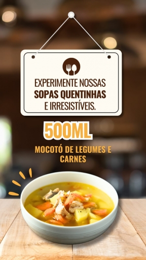 Caldo de Mocotó Com Legumes,linguiça e Bacon