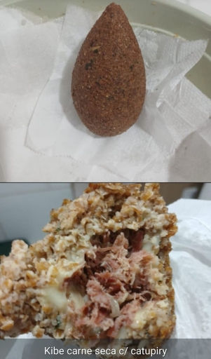 Kibe de Carne Seca Com Catupiry