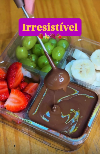 Fondue de Frutas Com Chocolate