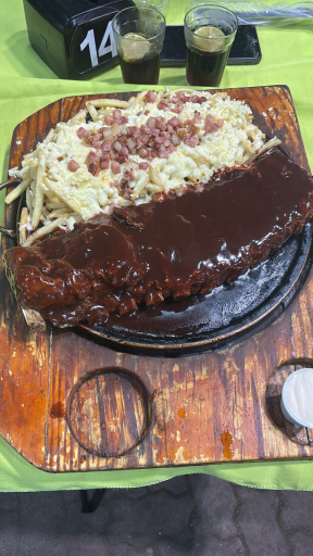 Costela Suína  Ao Molho Barbecue Grande