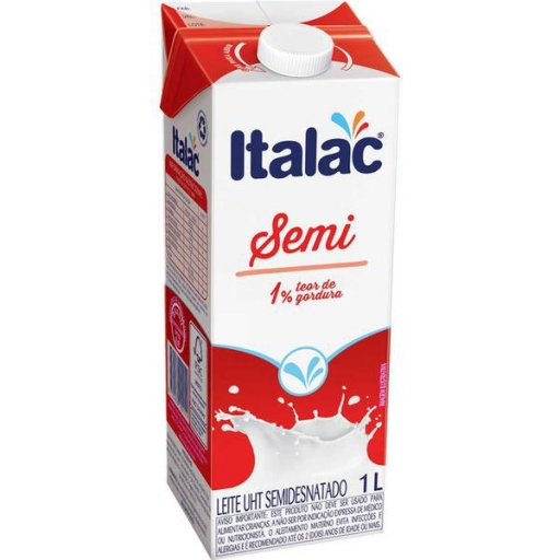 Leite Semidesnatado Italac 1 Litro