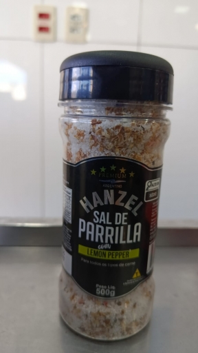 Sal de Parrilla Hanzel Com Lemon Pepper