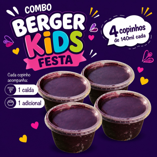 Berger Kids Festa (Copos Iguais)