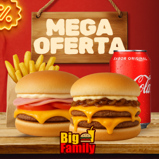 Mega Oferta | Double Cheddar + Napolitano Burger