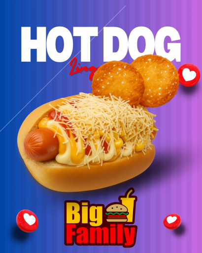 02 - Hot Dog 4 Queijos (Linguiça) Novo!