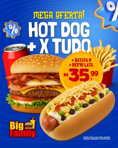 00 - Mega Oferta | Hot Dog + X Tudo
