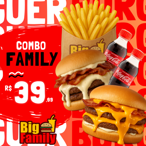 02 - Dupla Catupiry & Cheddar Bacon +  Batata G + 2 Coquinha
