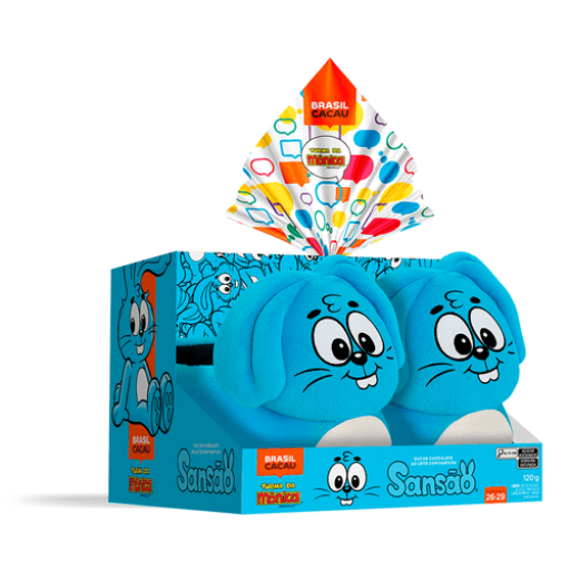 Ovo de Páscoa Com Pantufa Sansão Turma Da Mônica® 120G
