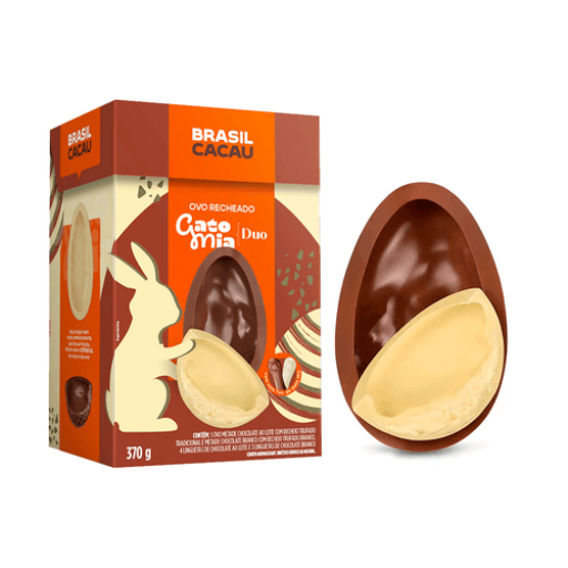 Ovo de Páscoa Recheado Gato Mia Duo 410G