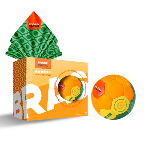 Ovo de Páscoa Com Minibola de Futebol Brasil 120G