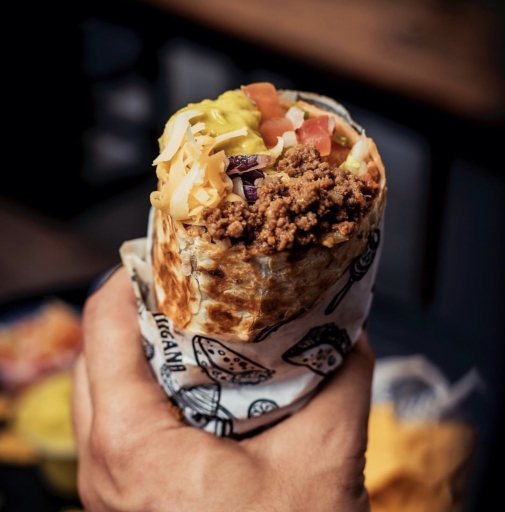 . Burrito Chilli Con Carne . Burrito Chilli Con Carne