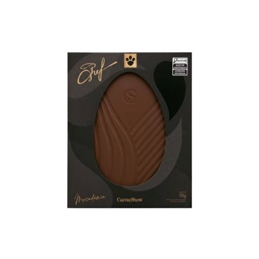 Tablete do Chef Ao Leite Com Macadâmia 120G