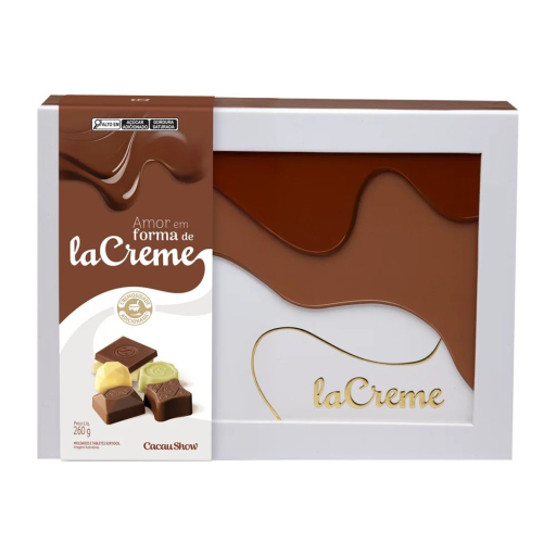 Caixa de Bombons e Tabletes Lacreme Sortidos 260G