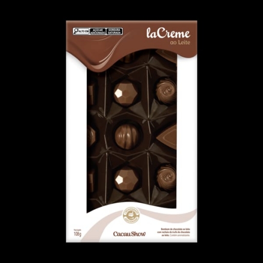 Caixa de Bombons Mini Show Lacreme Ao Leite 108G