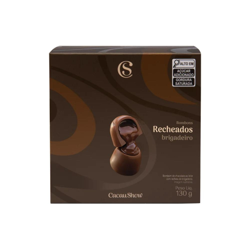 Cubo Com Bombons de Chocolate Ao Leite 130G