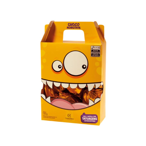 Caixa de Bombons Com Tatuagem dos Chocomonstros 80G