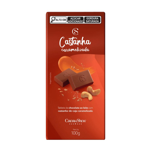Tablete Ao Leite Castanha de Caju 100G