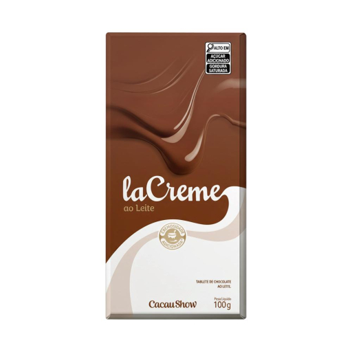Tablete Lacreme de Chocolate Ao Leite 100G