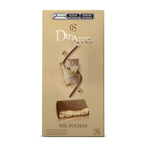 Tablete Dreams Mil Folhas 130G