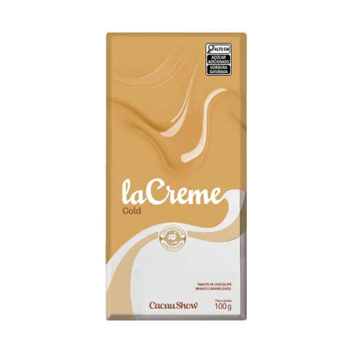 Tablete Lacreme Gold de Chocolate Branco 100G