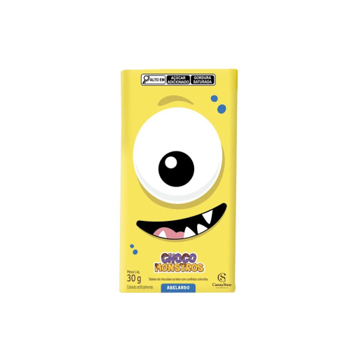 Tablete de Chocolate Ao Leite Chocomonstros 30G