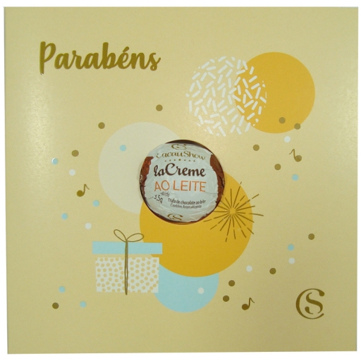 Cartão Trufa Parabens