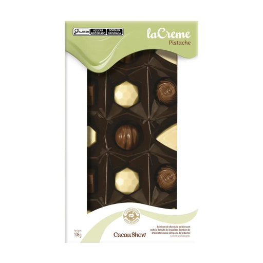 Caixa de Bombons Lacreme Mini Show Pistache 108G
