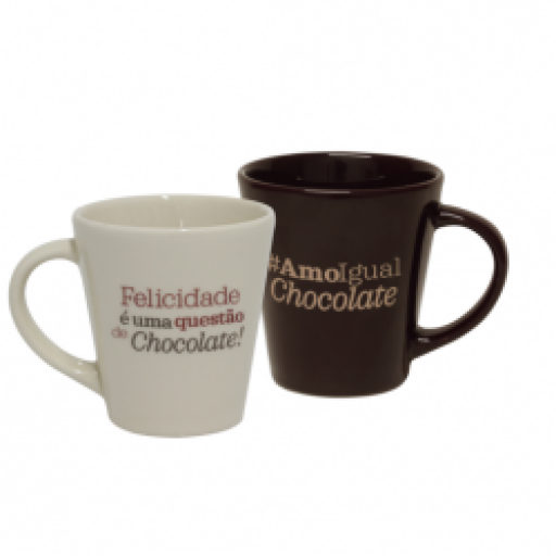 Caneca Drop Marrom Ou Bege 250ML