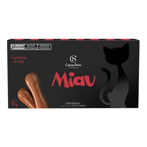 Tablete Miau de Chocolate Ao Leite 70G