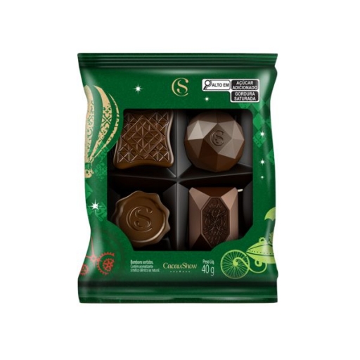 Bombons Cacau Magia Sortidos de Natal 40G