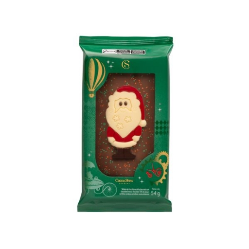 Tablete Ao Leite Papai Noel de Natal 54G