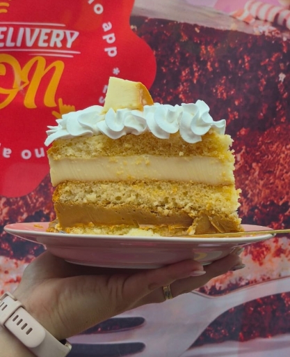 Super Fatia Com Pudim e Doce de Leite