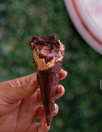 Cone Trufado Brigadeiro Com Brownie