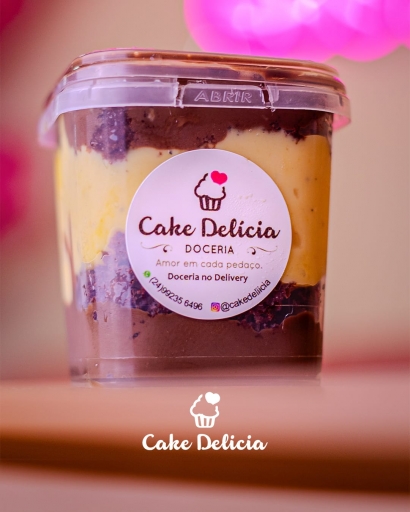 2X Bolo de Pote Maracujá C/ Chocolate Por R$22,99