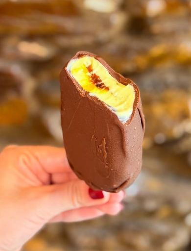 Paleta de Maracujá Com Chocolate Ao Leite