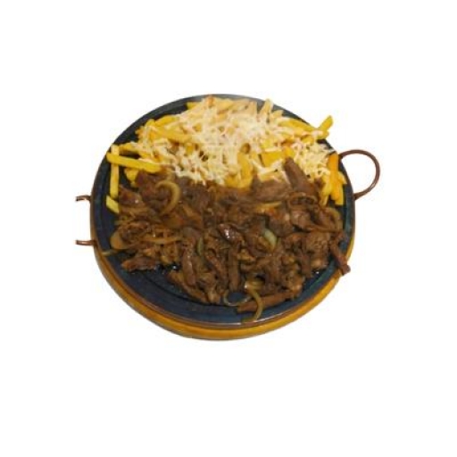 Contra Filé Com Fritas e Queijo