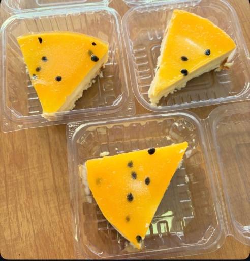 Torta Mousse de Maracujá - Fatia 70 Gramas