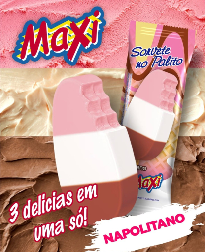 Sorvete No Palito - Napolitano