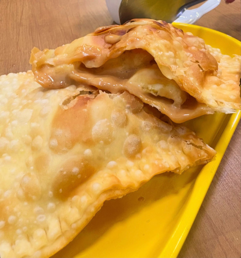 Pastel Banana Com Doce de Leite - Tamanho Grande