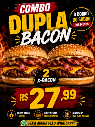 Combo Dupla Bacon