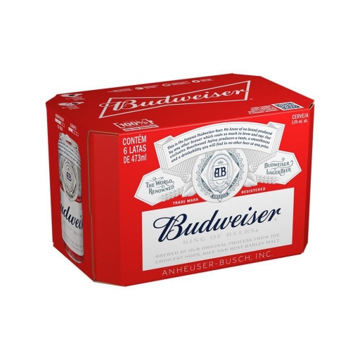 Budweiser Latão 473ML - Pack C/12 Unid.
