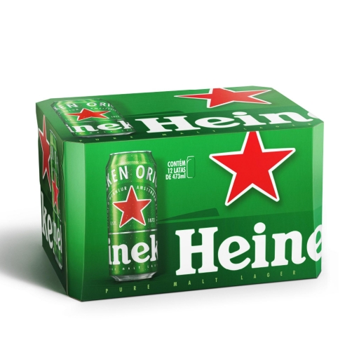 Heineken Latão 473ML - Pack C/12 Unid.