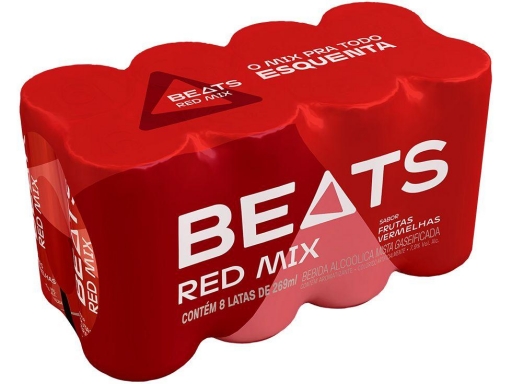 Skol Beats Red Mix Lata 269ML - Pack C/8 Unid.