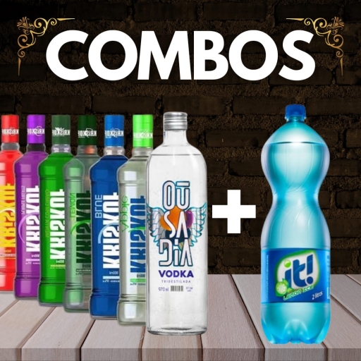 Combo 1: Vodka Ousadia + 1 Refri Iti Lemon Ice 2L