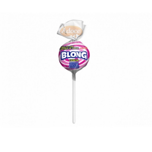 Pirulito Blong Cereja - Recheio de Chiclete Unid.