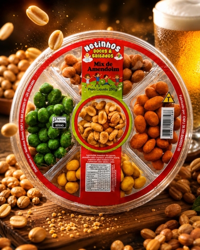 Bandeja Mista de Amendoim 250G